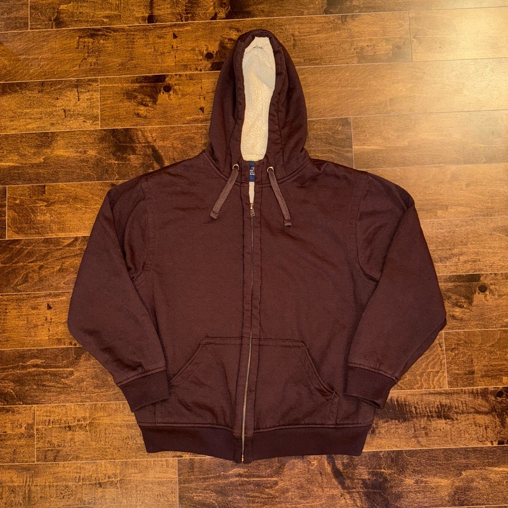 Faded Glory sherpa lined zip hoodie